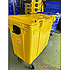 Contentor de lixo 800 L amarelo