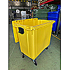 Contentor de lixo 800 L amarelo