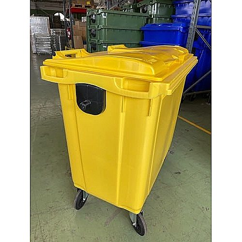 Contentor de lixo 800 L amarelo - 0