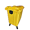 Contentor de lixo 800 L amarelo