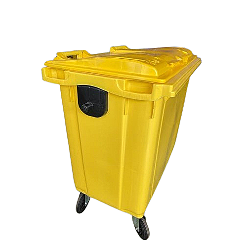 Contentor de lixo 800 L amarelo