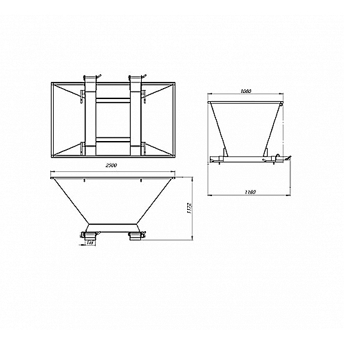 Contentor basculante para Big Bags 1300L - 0