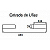 Acessório Gancho para empilhador 2500 kg