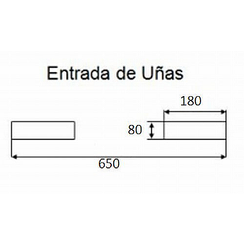 Acessório Gancho para empilhador 5000 kg - 0