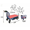 Carrinho plataforma móvel 400 kg