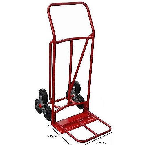 Carrinho de transporte para escadas manual com pá dobrável 450mm - carga de 200 kg - 0