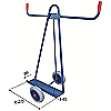 Carrinho de transporte porta-tábuas de 2 rodas - carga de 300 kg