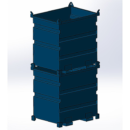 Contentor empilhável para rotador de empilhador VTR-500 L - 40
