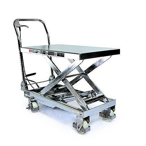 Mesa elevatória manual INOX 250 kg