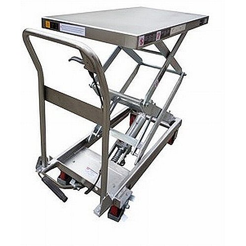 Mesa elevatória manual INOX 350 kg