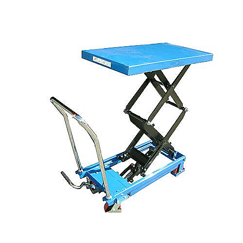 Mesa elevatória manual 350 kg, pega desmontável