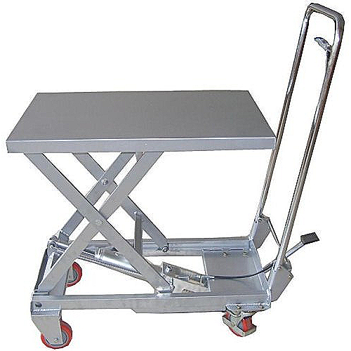 Mesa elevatória manual alumínio 100 kg